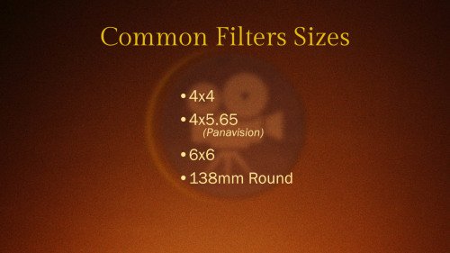 Common Filter Sizes - Camera Lesson 15