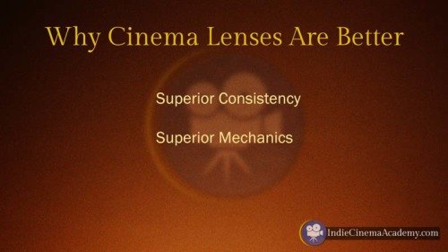 Why Cinema Lenses Are Better (Camera Lesson 09)