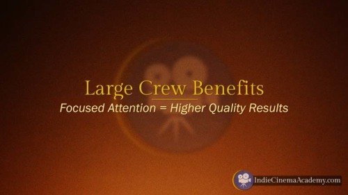 Benefits of Large Camera Crew (Camera Lesson 19)