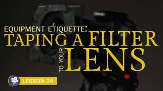 Taping a Filter to a Lens (Camera Lesson 24)