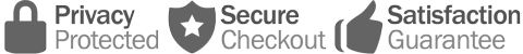 Privacy Protected, Secure Checkout, Satisfaction Guaranteed