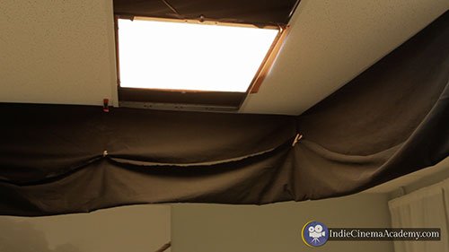 Placed Fill-Lite Squares In The Drop Ceiling (LC123)