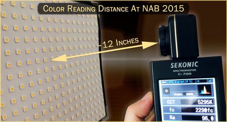 Light Reading Distance at NAB 2015 (LED Database)