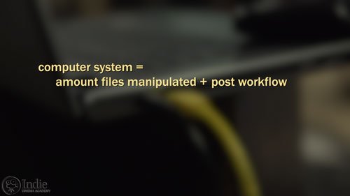 Your computer system depends on your workflow and type of files (CS006)